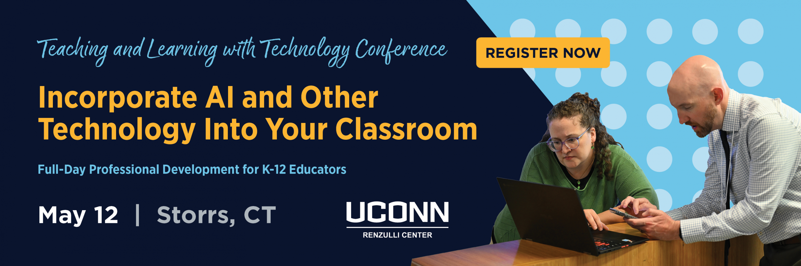 Graphic image inviting people to register for the conference.